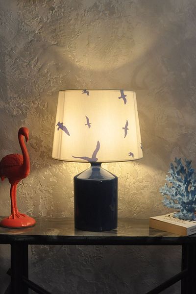 Qdec Ceramic Cube Vase Lampshade Blue - Seagull