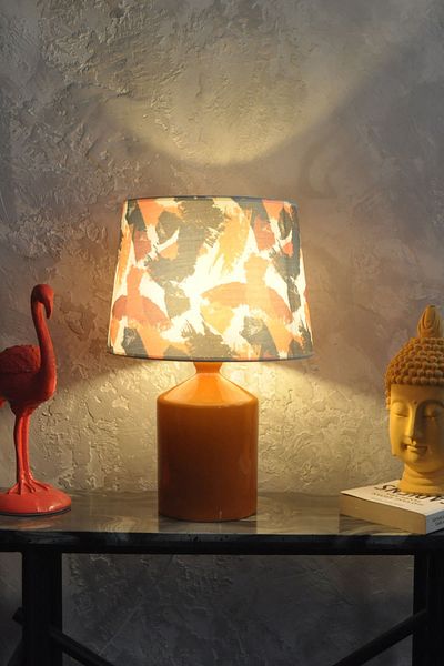 Qdec Ceramic Cube Vase Lampshade Mustard - Brushed