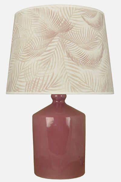 Qdec Ceramic Cube Vase Lampshade Purple Tropical