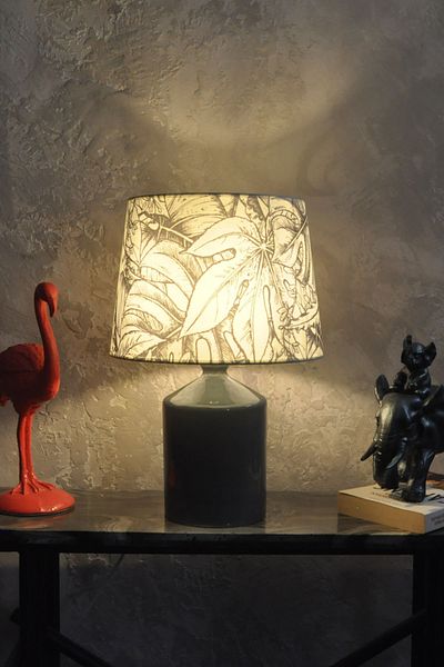 Qdec Ceramic Cube Vase Lampshade Gray - Vectoryaprak