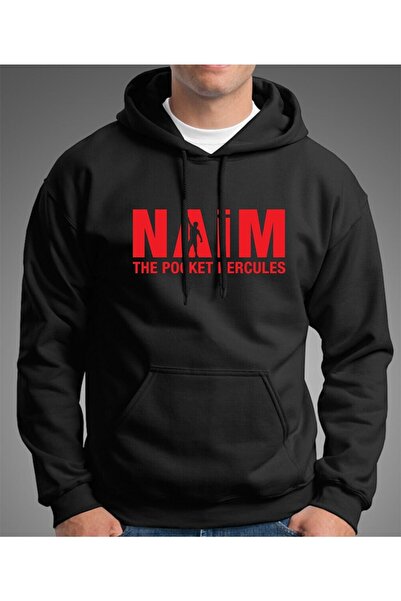 venüsdijital Νάιμ Το Φούτερ με Κουκούλα  "The Pocket Hercules " σε Μαύρο