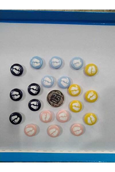 Elitt Lazer Kesim Ayak Desen Bebek Giysi Düğmesi