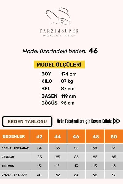tarzımsüper Büyük Beden %100 Pamuklu Baharlık Yanı Yırtmaçlı Konfor Modeli Çizgi Detaylı Kapüşonlu Sweatshirt