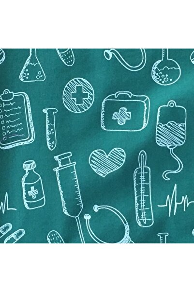 Uçak Medikal Medikal Sembol - Yeşil Lastikli Bone