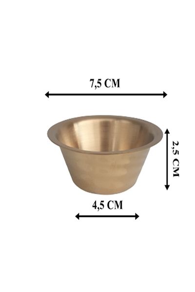LOVYCO Stainless Steel Mini Bowl-Flat Bowl-Jummy Bowl-Cookie Bowl-Candy Bowl-Sauce Bowl Metal Sauce Bowl Medium 1 Piece