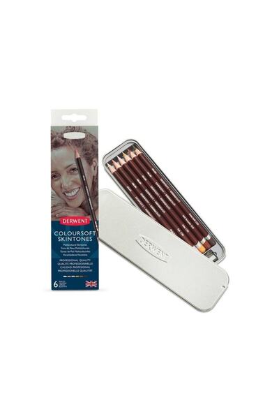 Derwent Coloursoft Portre Pencils 6'lı