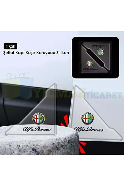 yılmazetic Alfa Romeo Logo Kapı Kenar Köşe Koruyucu Çarpma Çizilme Önleyici S...