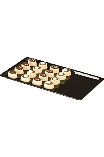 Zicco Polycarbonate Chocolate Display Tray, Tray 15x30 cm Black