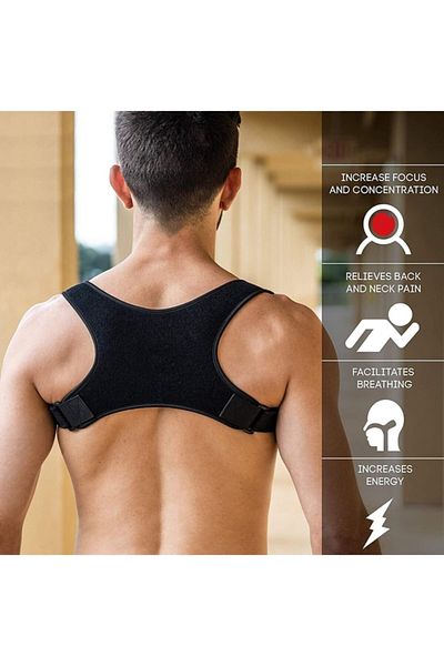 Ankaflex Anti-Hunchback Posturex Magnetic Upright Στάση Κορσέ Ρυθμιζόμενη Νέας Γενιάς Όρθια Συσκευή Στάσης
