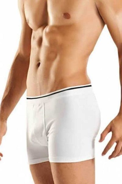 Berrak Ανδρικό White Lycra Cotton 1097 Boxers 6 Pack