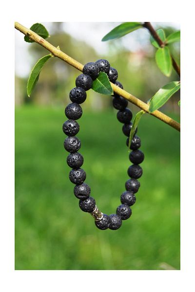 Stoneage Jewellery Lavender Natural Stone Men's Bracelet
