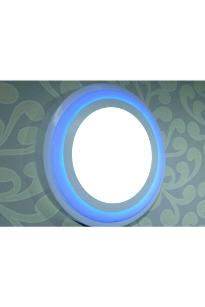 MASEL Dekoratif Üç Renkli Led Panel Led Panel Sıvaüstü 27cm Çaplı Tavan Armatür Yüksek Işık Güçlü 18+6w