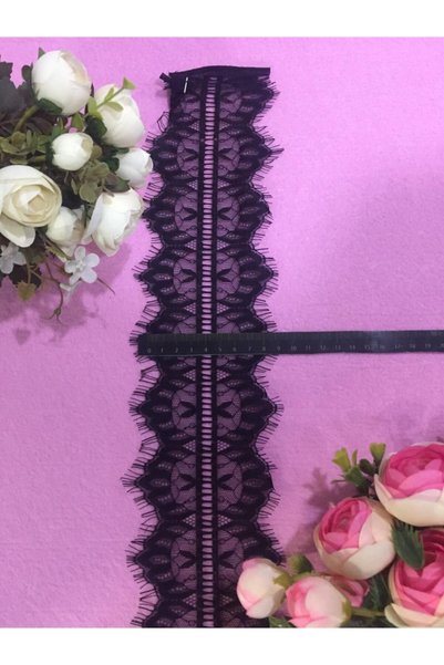 Sakallı Siyah Dantel 9 Metre