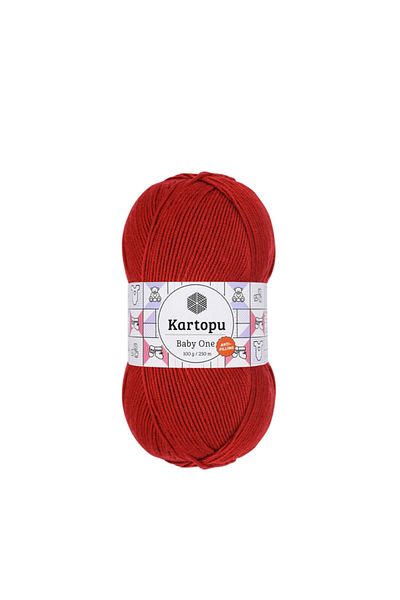 Kartopu Baby One K129 Σκούρο Κόκκινο Νήμα Πλεκτομηχανής 100 Γρ.