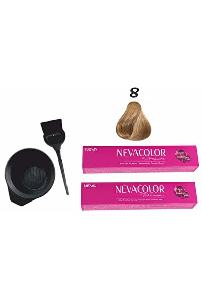 Neva Color Tüp Boya 8.açık Kumral Ekonomik 2'li Paket+boyama Seti