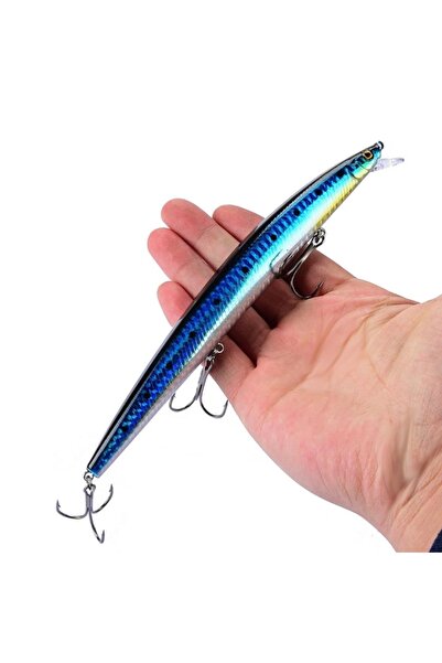 usmtekno 18 Cm 24 Gr.lazer Turna Rapala,levrek Rapala ,,sahte Lures Yapay Yem Mavi