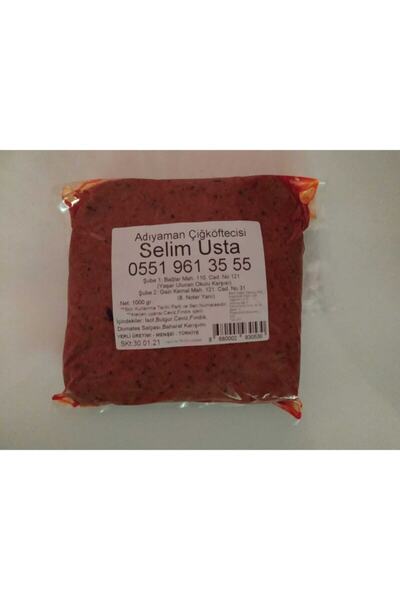 ADIYAMAN ÇİĞKÖFTECİSİ SELİM USTA Etsiz Vakumlu Çiğ Köfte 1000 gr