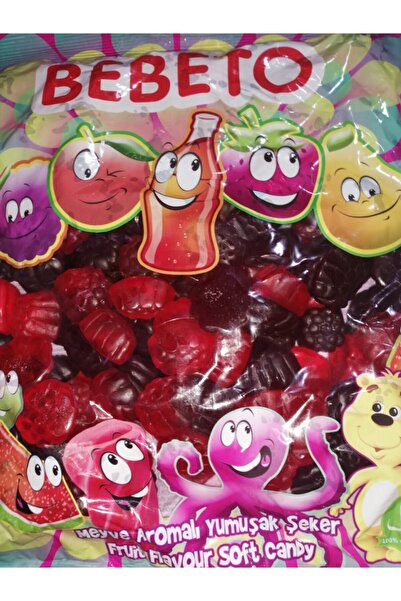 BEBETO Jelibon Böğürtlen (YUMUŞAK ŞEKER) 1 Kg. Helal Belgeli