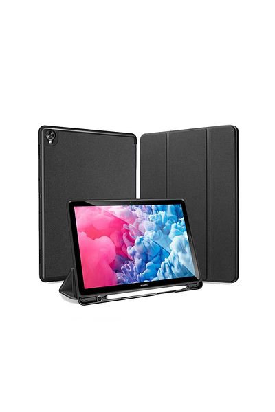 Microcase Huawei Matepad 10.8 Case - Black Tablet with Pen Holder and Stand