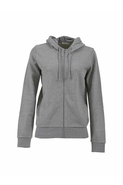 Ltb Women's Hooded Zippered Nomehi Sweatshirt Gray