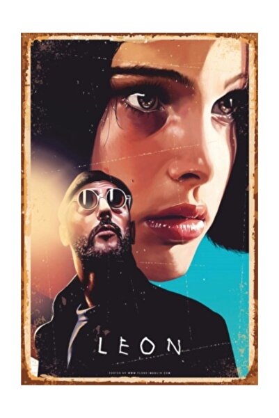 Hayat Poster Leon Cinema - Ρετρό vintage ξύλινη αφίσα
