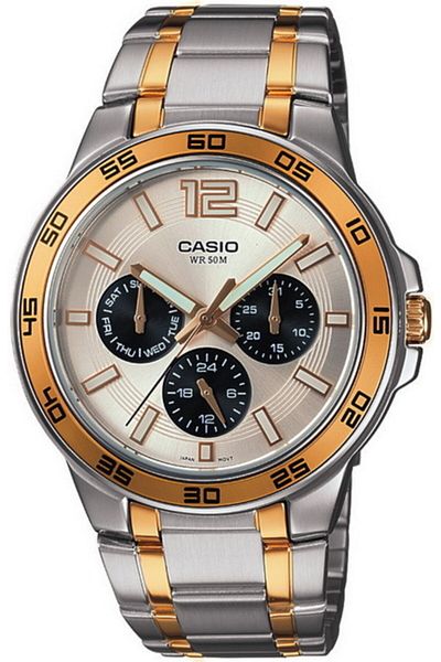 Casio ساعة يد رجالية MTP-1300SG-7AVDF