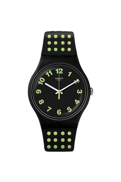 Swatch Puntı Gıallı Suob147 Men's Wristwatch