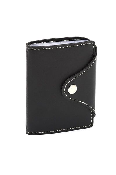 2K Credit Card Holder Black 10 Sheets Vertical 7.5x9.7 Cm