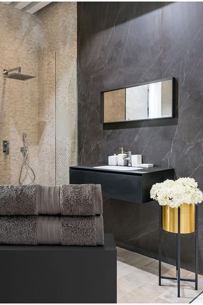 Upline Chelsea Granite 2-Piece Hand Face Towel 50x90