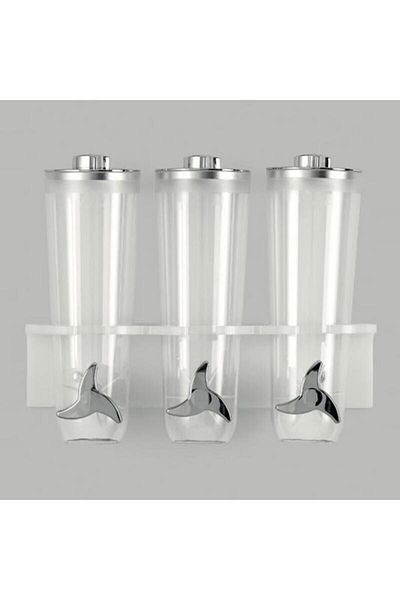 Zicco Cornflakes Tool, With Stand, 3 Pieces, Wall Mounted, 40x15x34 Cm, Transparent