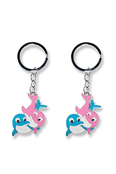 mutlu adım 10 Dolphin Keychains