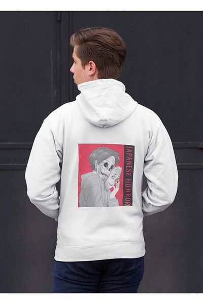 Raf Coll Φούτερ Unisex με λευκή κουκούλα με ψηφιακή εκτύπωση