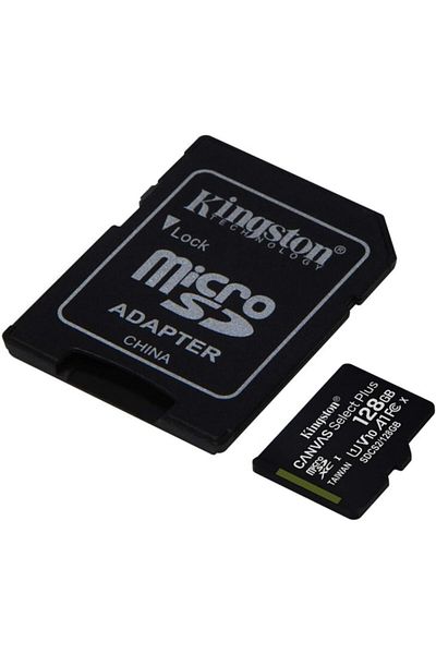 Kingston 128 جرام قماش Micro Sdhc 100 ميجا بايت / ثانية Sdcs2 / 128 جرام