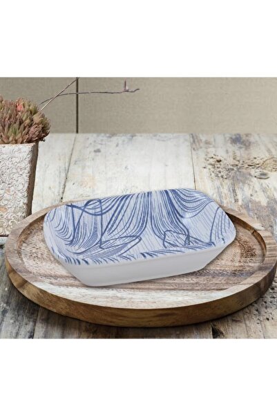 Keramika 2 Li Kayık Dıkdortgen 13 Cm Mat Beyaz