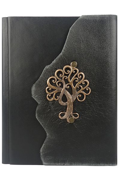 Notopelle Magnetic Leather Notebook with Wishing Tree Figure