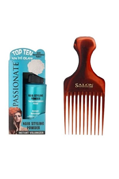 Passionate Saç Şekillendirici Pudra Hacim Mat 20 Gr. + Şekil Tarak 2 Li Set