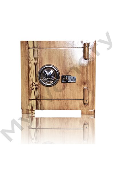 MyWondry Çelik Para Kasası 40 Cm Eskitme Anahtarlı