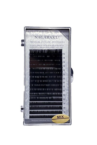 NAGARAKU 0,07 C Kıvrım Mix Uzunluk Ipek Kirpik