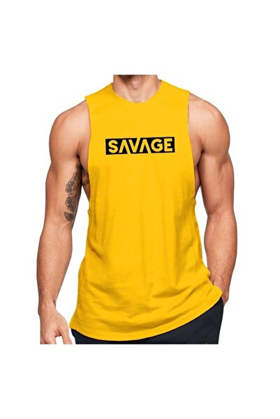 Black İstanbul Μαύρο - Savage - 0 Sleeve Sportsman Undershirt