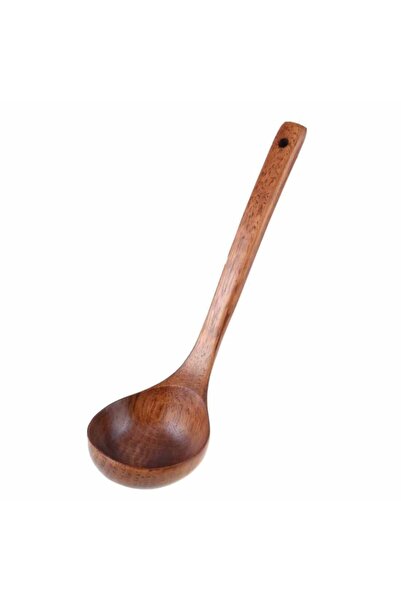 ÇINAR BUTİK HEDİYELİK Ahşap Kepçe 28 Cm %100 Doğal Ahşap Kepçe