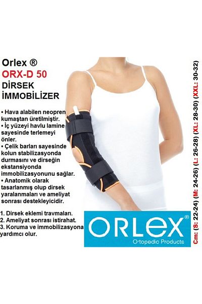 ORLEX Orx-D 50 Elbow Immobilizer - Protection and Immobilization Aid for Joint Trauma