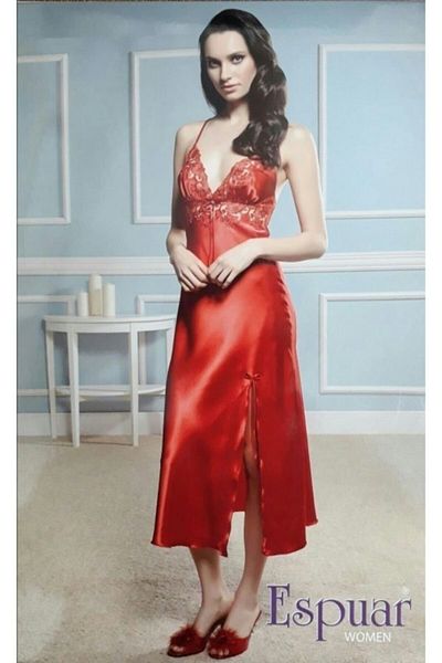 Espuar Lacy Satin Single Nightgown 810
