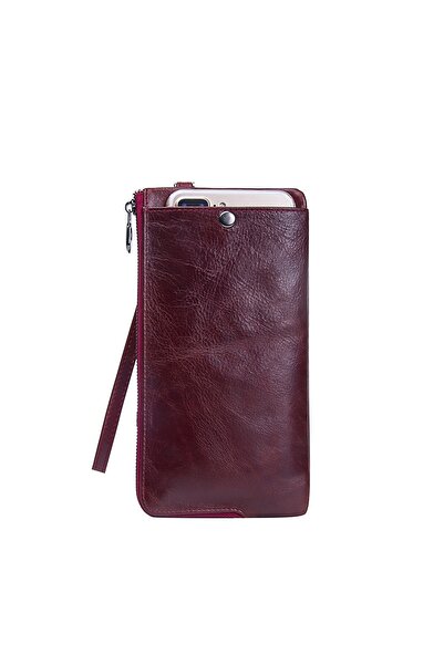 Contact’S Contacts Milena Prestige Serie Genuine Leather Business Red Men's Handbag