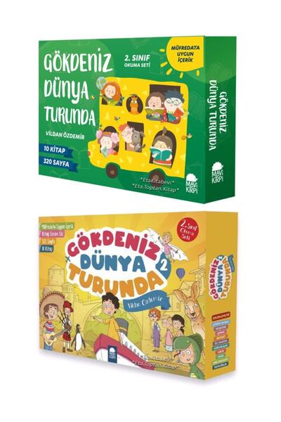 Mavi Kirpi Mavi Kirpi Gökdeniz Dünya Turunda Kampanyalı Hikaye Seti (20 Kitap)