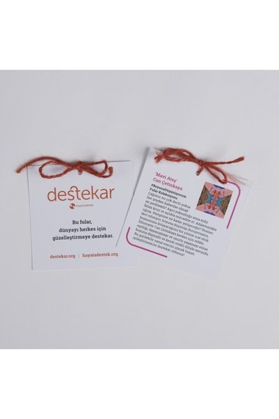 destekar Mavi Ateş Fular