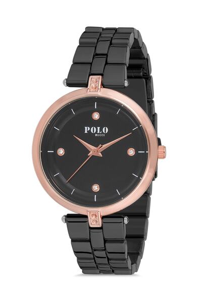 POLO Rucci ساعة يد نسائية معدنية