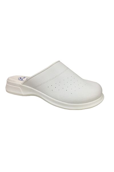 Hipokrat Παντόφλες Unisex Λευκές Ολόκληρες Ορθοπεδικές Sabo