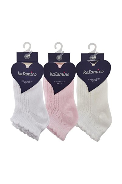 Katamino Brune 3-Piece Fishnet Booties Socks