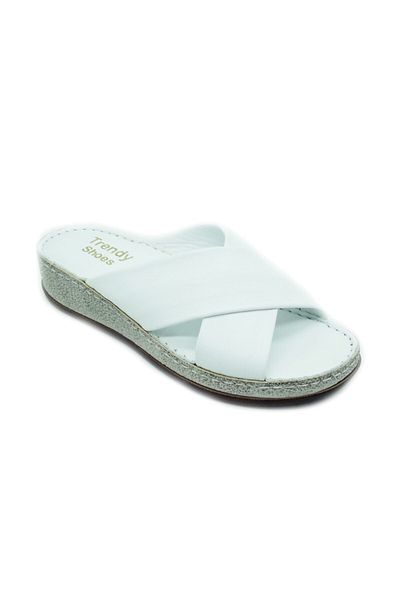 TRENDYSHOES 100100117 Papuci anatomici confortabili din piele naturală