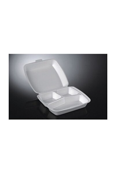 Genel Markalar Üç Gözlü Kapaklı Köpük Tabak 23/a 100 Adet